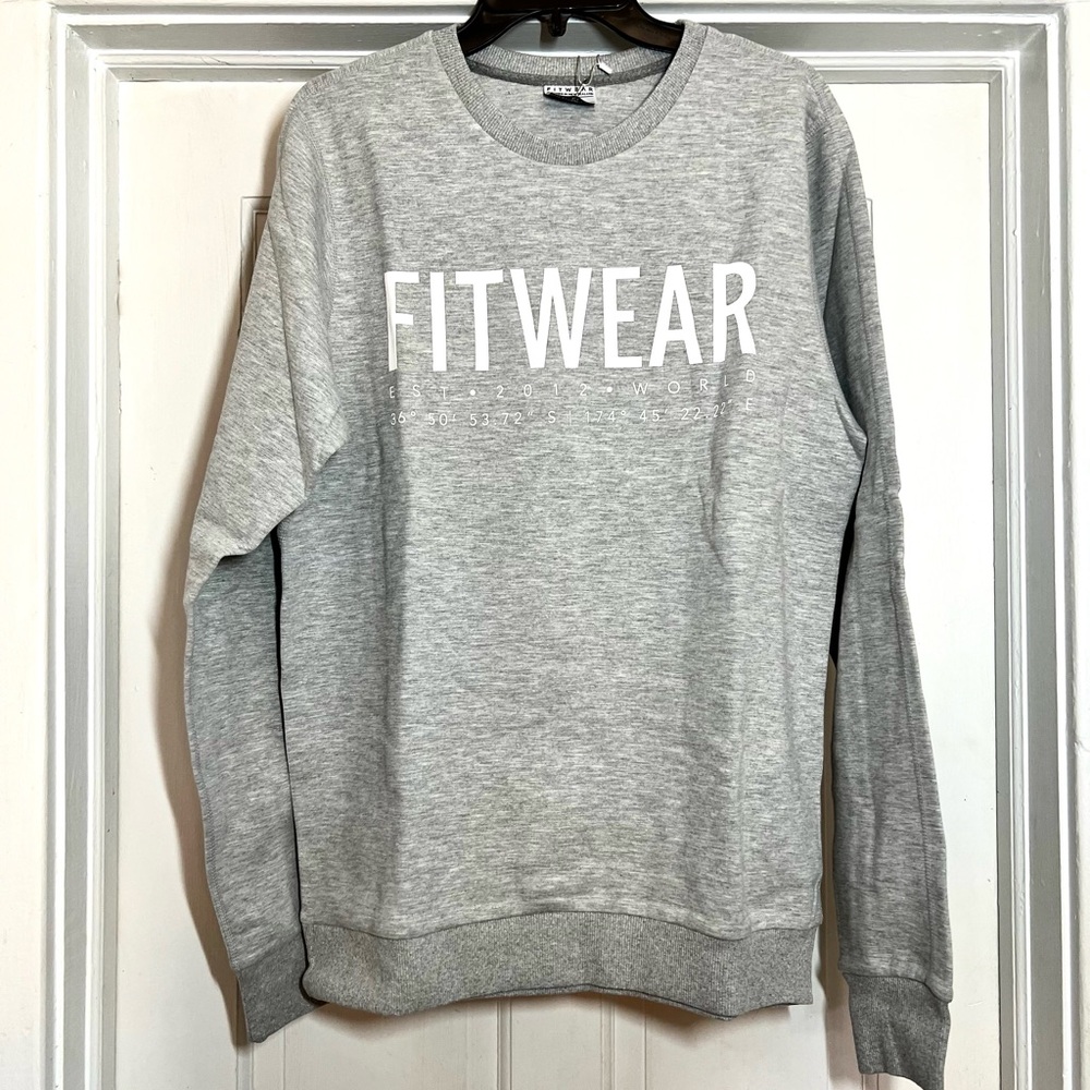 Fitwear Heather Gray Men's Sweatshirt medium